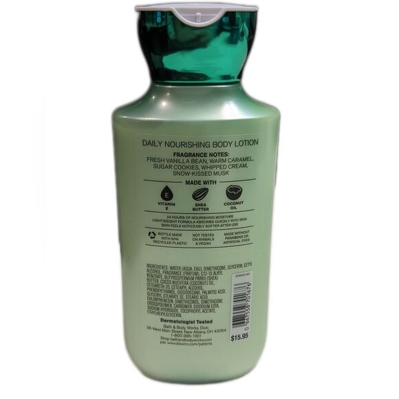 Bath & Body Works Vanilla Bean Noel, 8 FL OZ, Daily Nourishing Body Lotion - Picture 2 of 4